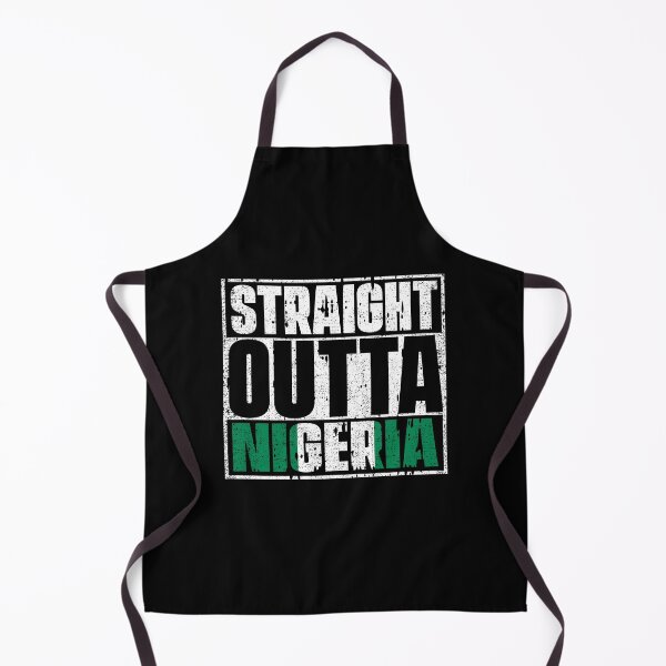 Item preview, Straight Outta Nigeria Flag designed and sold by CosmoKitsch.