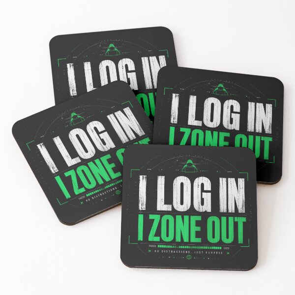 Item preview, I Log In I Zone Out Shirt – Funny Work From Home Humor Tee designed and sold by IdentityThread.