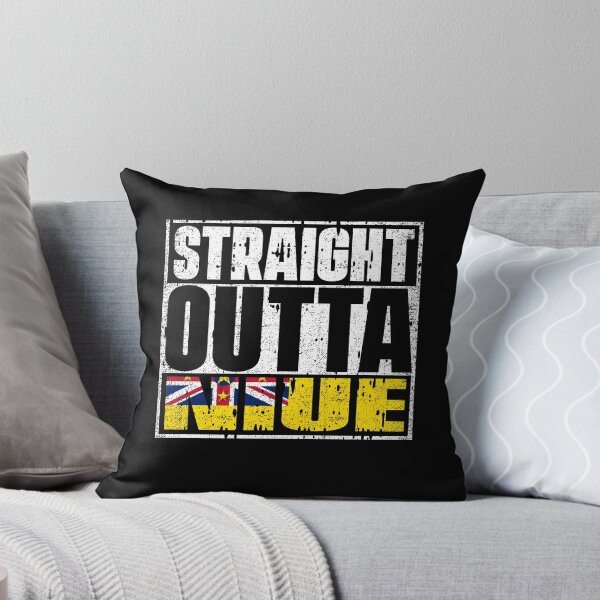 Item preview, Straight Outta Niue Flag designed and sold by CosmoKitsch.