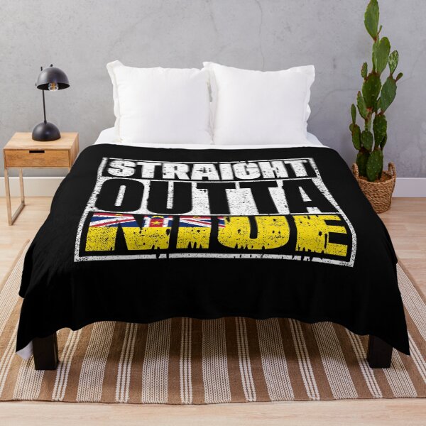Item preview, Straight Outta Niue Flag designed and sold by CosmoKitsch.