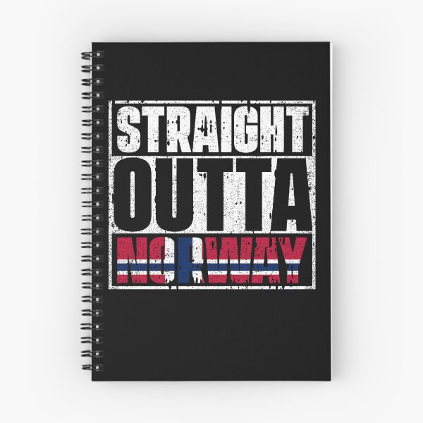 Item preview, Straight Outta Norway Flag designed and sold by CosmoKitsch.