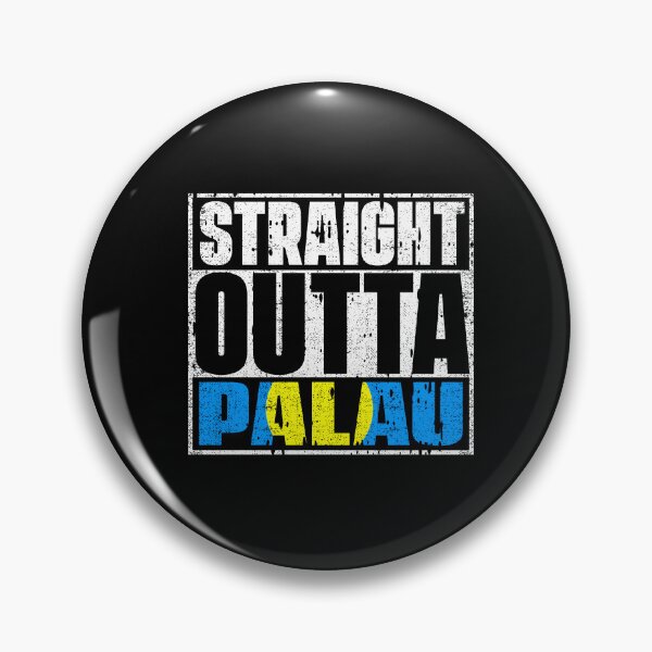 Item preview, Straight Outta Palau Flag designed and sold by CosmoKitsch.