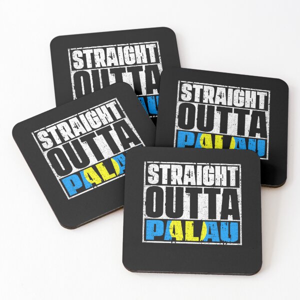 Item preview, Straight Outta Palau Flag designed and sold by CosmoKitsch.