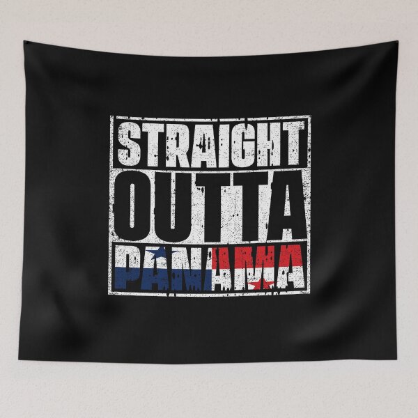 Item preview, Straight Outta Panama Flag designed and sold by CosmoKitsch.