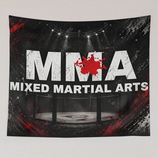 Item preview, MMA Fight Arena – Grit, Power & Combat Spirit designed and sold by Fei Long Design Hub.