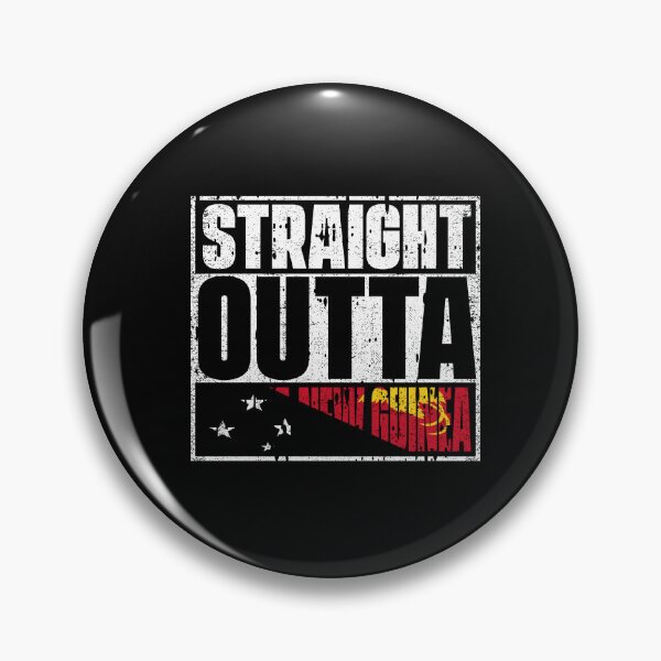 Item preview, Straight Outta Papua New Guinea Flag designed and sold by CosmoKitsch.