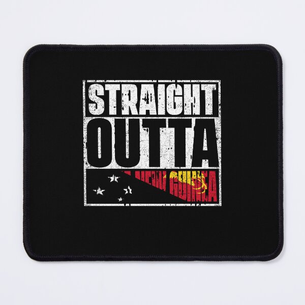 Item preview, Straight Outta Papua New Guinea Flag designed and sold by CosmoKitsch.