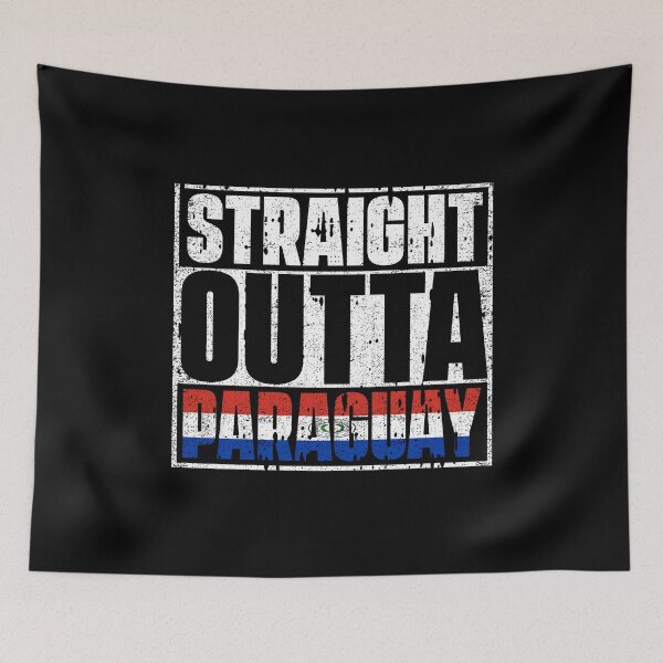 Item preview, Straight Outta Paraguay Flag designed and sold by CosmoKitsch.