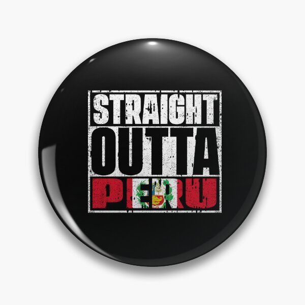Item preview, Straight Outta Peru Flag designed and sold by CosmoKitsch.