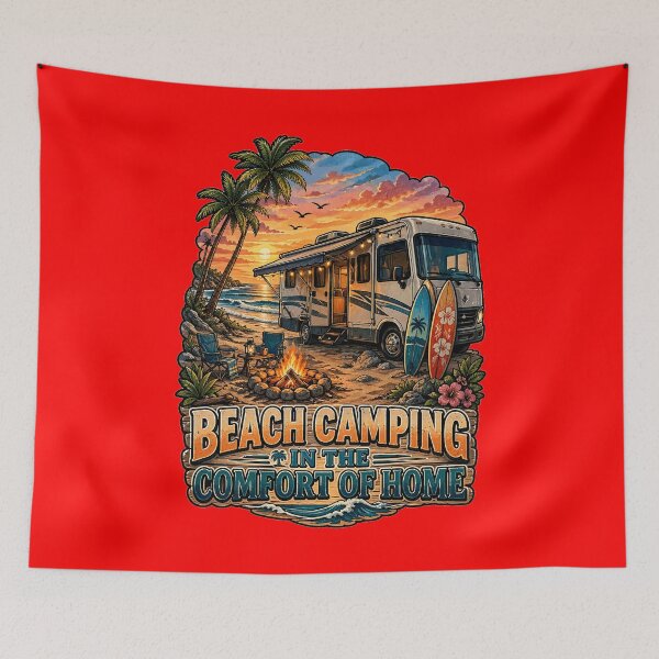 Item preview, Happy RVing Camper Design Beach Camping In My Home On Wheels designed and sold by fantasticdesign.