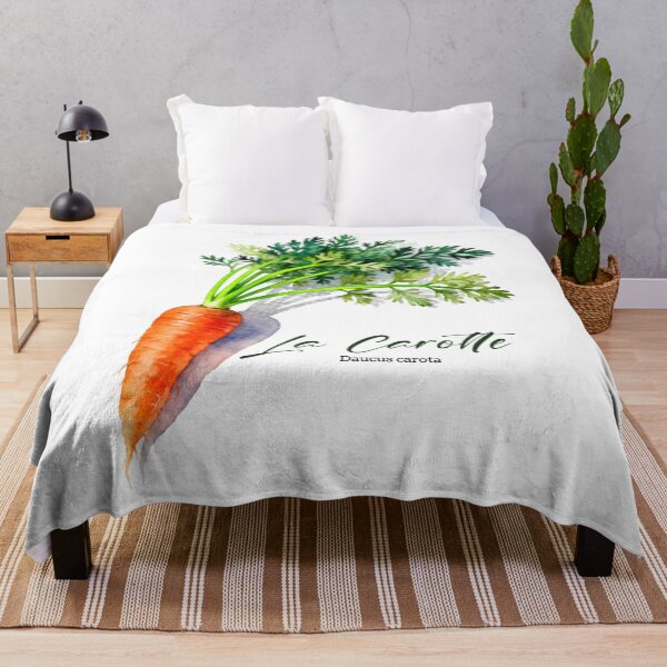 Item preview, La Carotte (Carrot) – French Botanical Watercolor Art for Gardeners & Francophiles designed and sold by FrancophileFun.