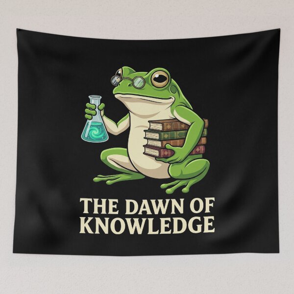 Item preview, The Dawn Of Knowledge Wise Frog Science Books Learning Academic designed and sold by SofenArt.