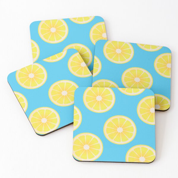Item preview,  Fresh lemon slices with light blue background designed and sold by studiodrchicken.