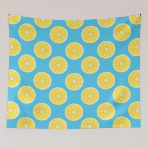 Item preview,  Fresh lemon slices with light blue background designed and sold by studiodrchicken.