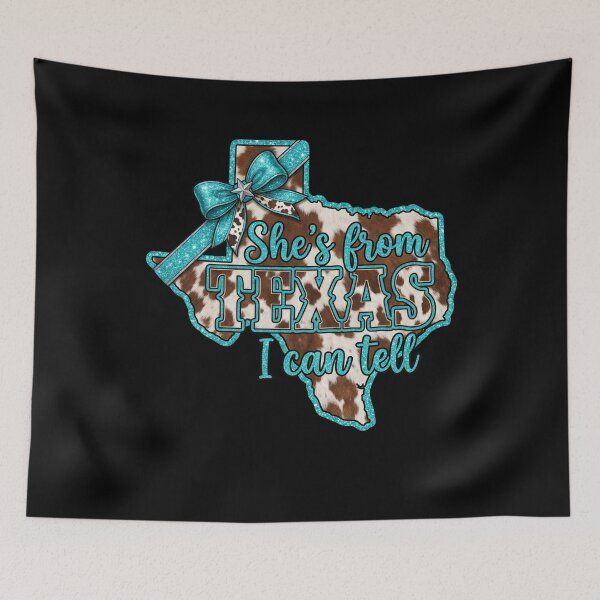 Item preview, She's From Texas I Can Tell Western Country Texas Pride Texan Cowgirl designed and sold by SofenArt.