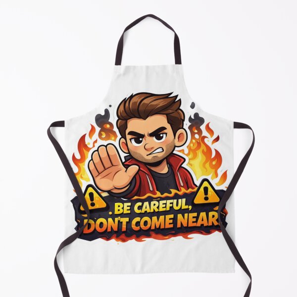 Item preview, Angry Cartoon Guy Be Careful Don't Come Near Sticker designed and sold by Hafcishop.