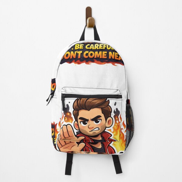 Item preview, Angry Cartoon Guy Be Careful Don't Come Near Sticker designed and sold by Hafcishop.
