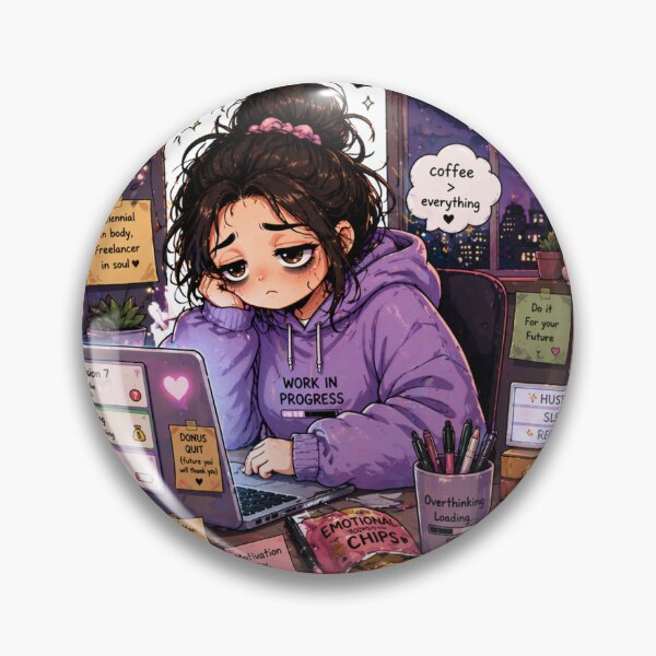 Item preview, Working Hard or Hardly Working Sticker | Freelancer Life Meme Aesthetic Hustle Gen Z designed and sold by MoodByte .
