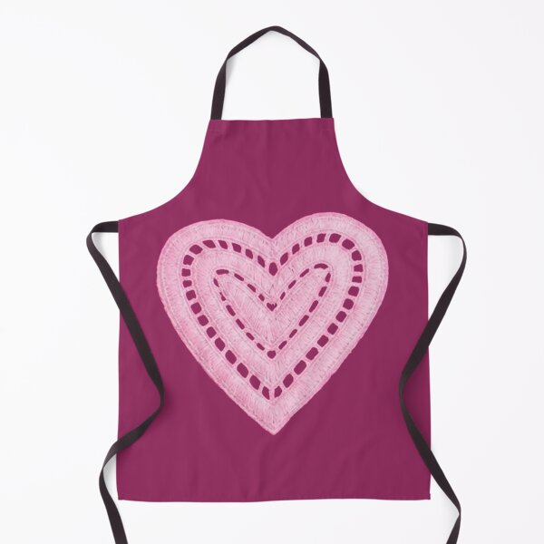 Item preview, ? Hot Pink Lace Heart Aesthetic Cute Feminine Embroidered Style T-Shirt Design designed and sold by UrbanThreadLab.