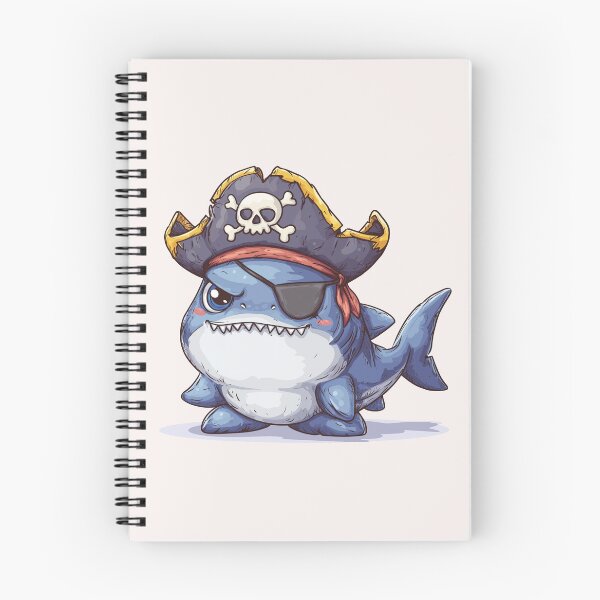 Item preview, Pirate Shark Cute Cartoon. designed and sold by LearnCreations.