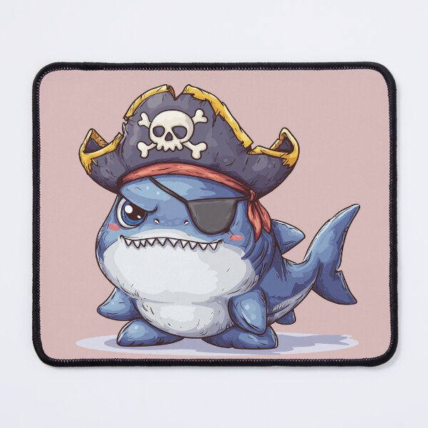 Item preview, Pirate Shark Cute Cartoon. designed and sold by LearnCreations.