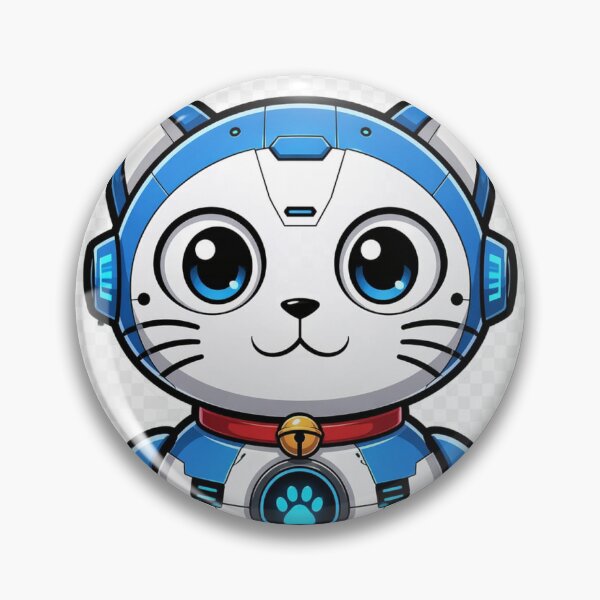 Item preview, Futuristic Robot Cat designed and sold by Ash Art Gallery.