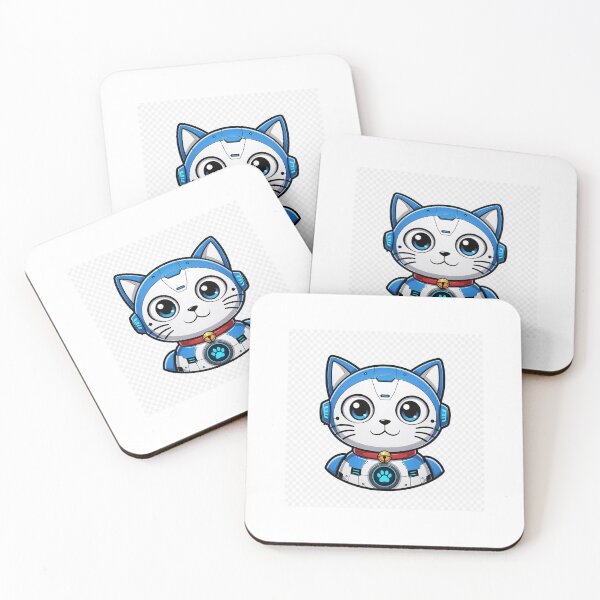 Item preview, Futuristic Robot Cat designed and sold by Ash Art Gallery.