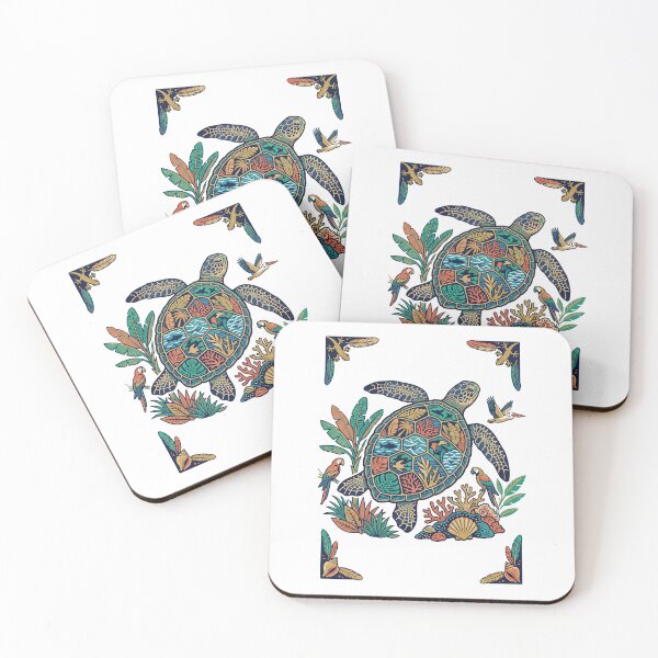 Item preview, Sea Turtle Coral Reef Marine designed and sold by TeeARTHY.
