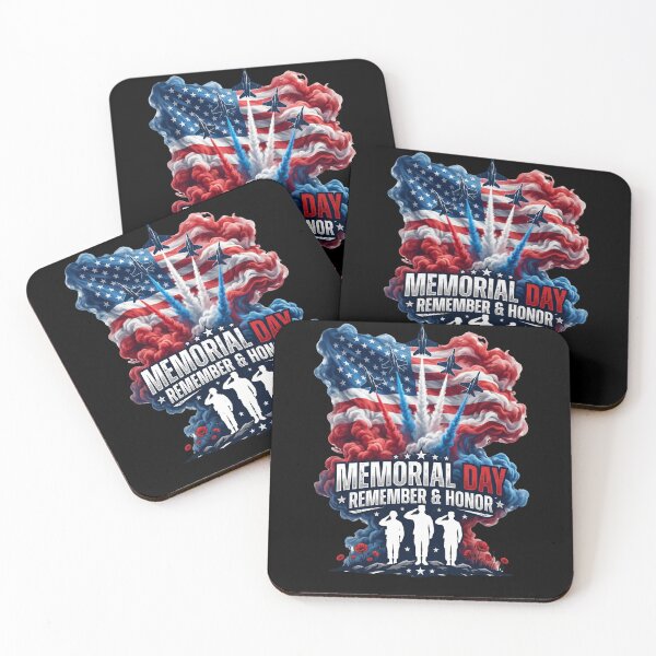 Item preview, Memorial Day Remember & Honor American Patriot Military Veteran designed and sold by SofenArt.