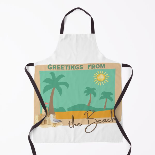 Item preview, Greetings from the Beach — Retro Vintage Postcard Design designed and sold by DonnaRaine.