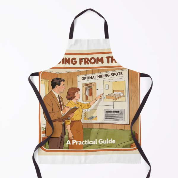 Item preview, Hiding From IRS - Retro 70s Parody Art designed and sold by PictorialWhimsy.