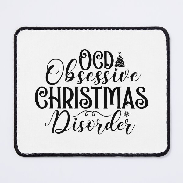 Item preview, OCD Obsessive Christmas Disorder Cat - Funny Festive Feline Gift designed and sold by FuzionRaptor.