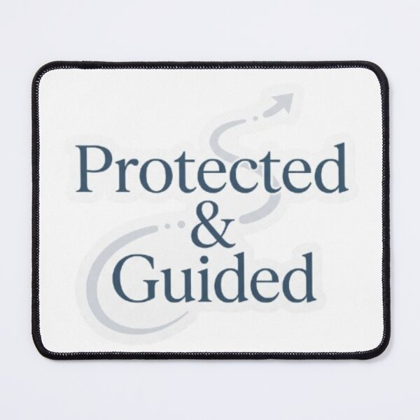 Item preview, Protected and Guided Sticker | Christian Faith Protection Quote designed and sold by Nara8.