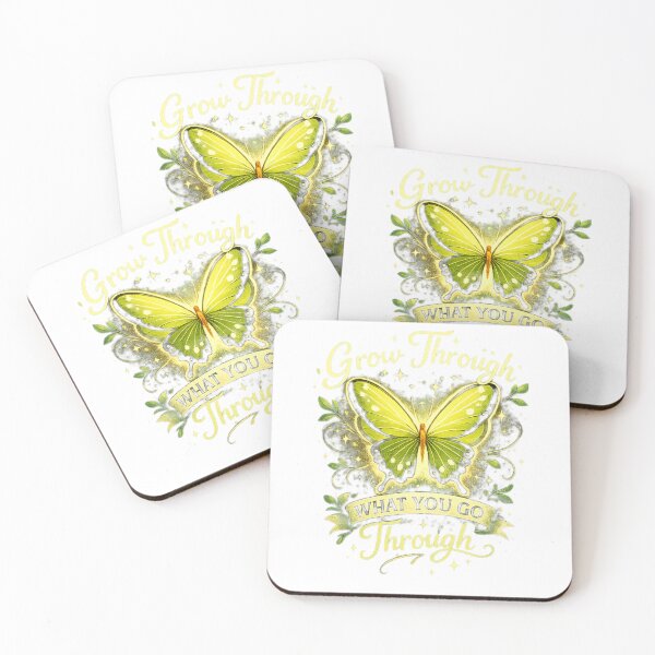 Item preview, Grow Through What You Go Through Butterfly Design | Motivational Aesthetic | Mental Health Growth Art designed and sold by PixelVibe Art.
