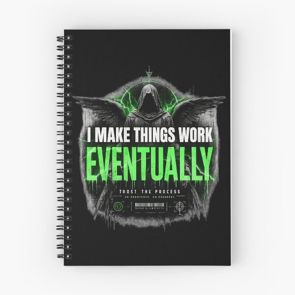 Item preview, I Make Things Work Eventually Shirt – Funny Engineer & Programmer Tee designed and sold by IdentityThread.