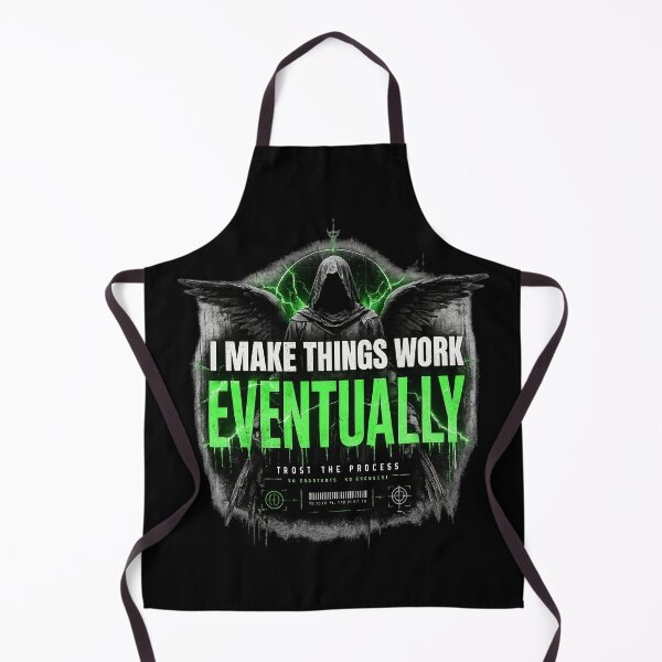 Item preview, I Make Things Work Eventually Shirt – Funny Engineer & Programmer Tee designed and sold by IdentityThread.