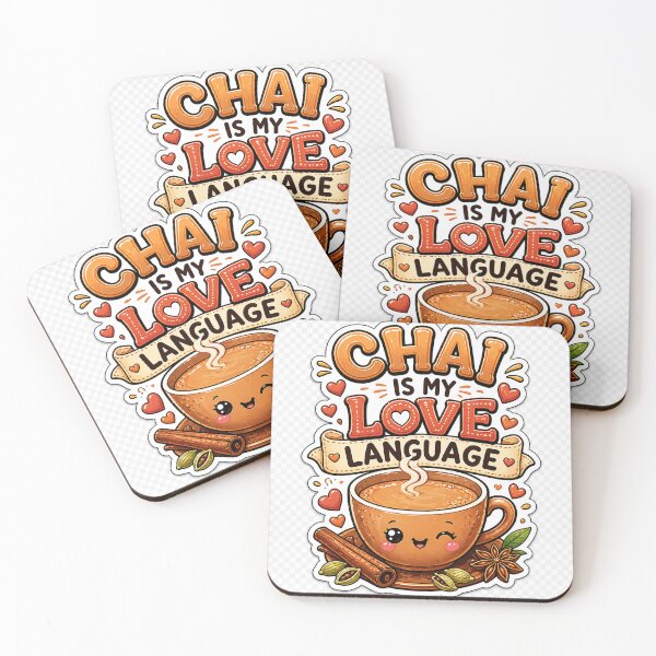 Item preview, Chai Is My Love Language Funny India Quote Sticker designed and sold by OsmosisShop.