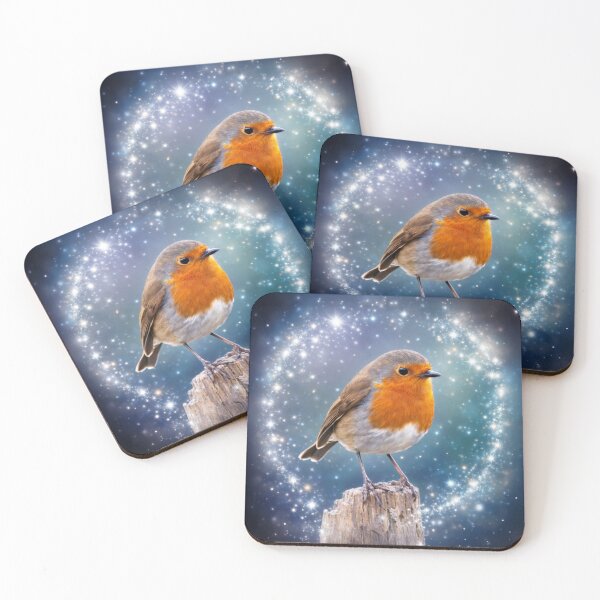 Item preview, Sparkling Winter Robin – Magical Nature Glow designed and sold by The Digital Compass.