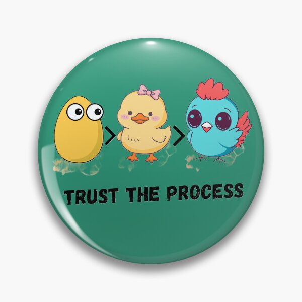Item preview, Trust The Process Cute Chick Evolution Design | Motivational Kawaii Cartoon Art designed and sold by CreativePallavi.
