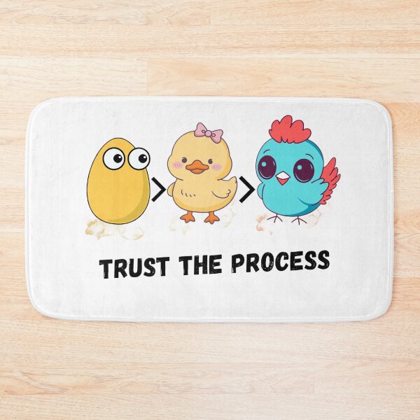 Item preview, Trust The Process Cute Chick Evolution Design | Motivational Kawaii Cartoon Art designed and sold by CreativePallavi.