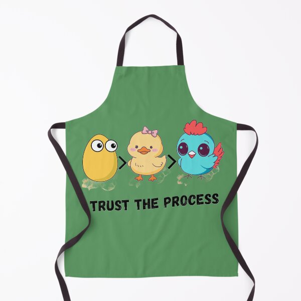 Item preview, Trust The Process Cute Chick Evolution Design | Motivational Kawaii Cartoon Art designed and sold by CreativePallavi.