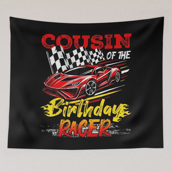 Item preview, Cousin Of The Birthday Racer Funny Racing Car Birthday Party designed and sold by Drumil.