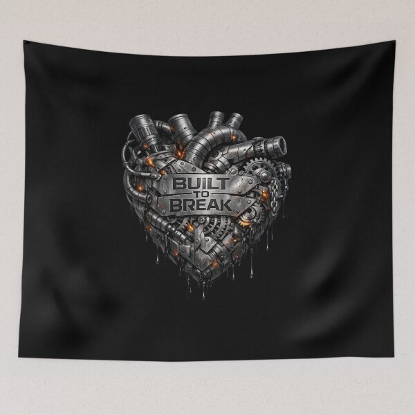 Item preview, Built to Break - Mechanical Heart Cyber‑Industrial Design designed and sold by MKreative Studio.