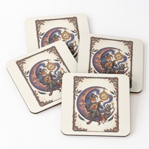 Item preview, Fox Playing Lute on Crescent Moon designed and sold by TeeARTHY.