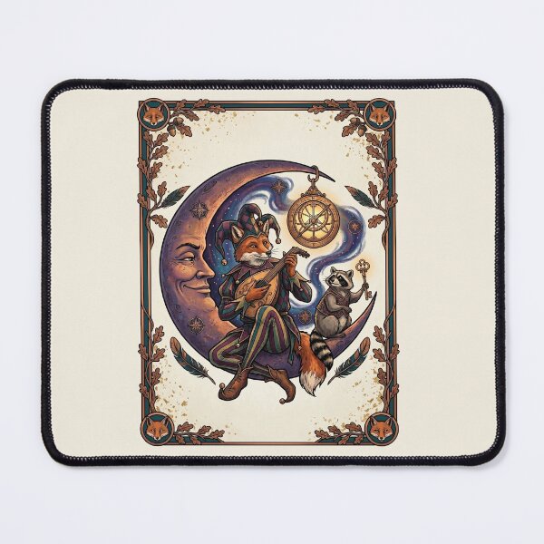 Item preview, Fox Playing Lute on Crescent Moon designed and sold by TeeARTHY.