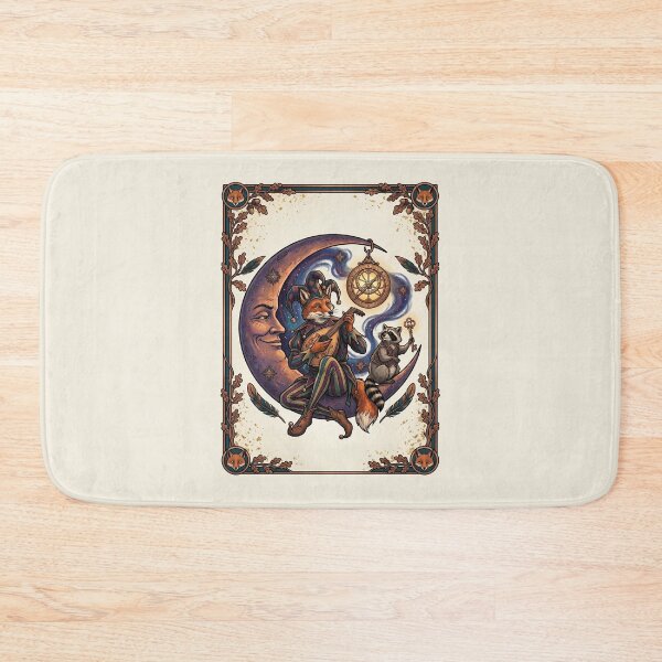 Item preview, Fox Playing Lute on Crescent Moon designed and sold by TeeARTHY.