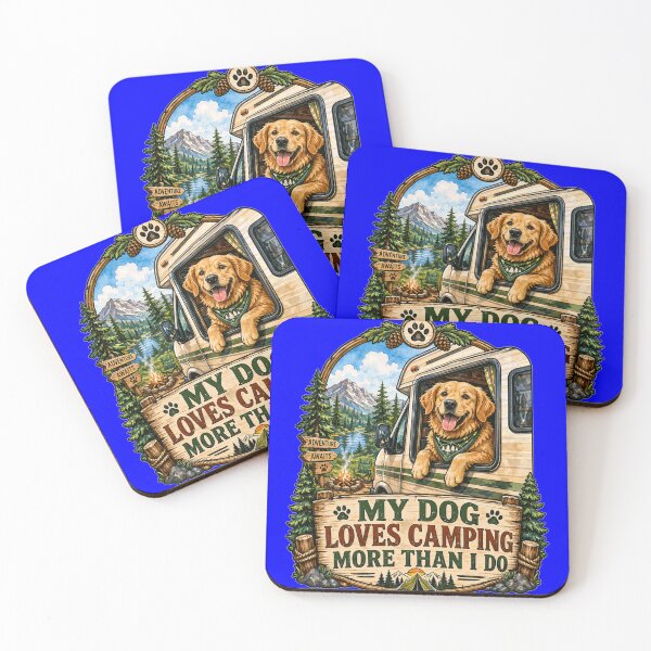 Item preview, RVing Camper Design My Dog Loves Camping More Than I Do designed and sold by fantasticdesign.