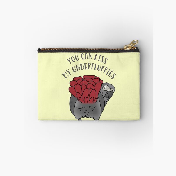 Item preview, You can Kiss my Underfluffies African grey Parrot Butt designed and sold by FandomizedRose.