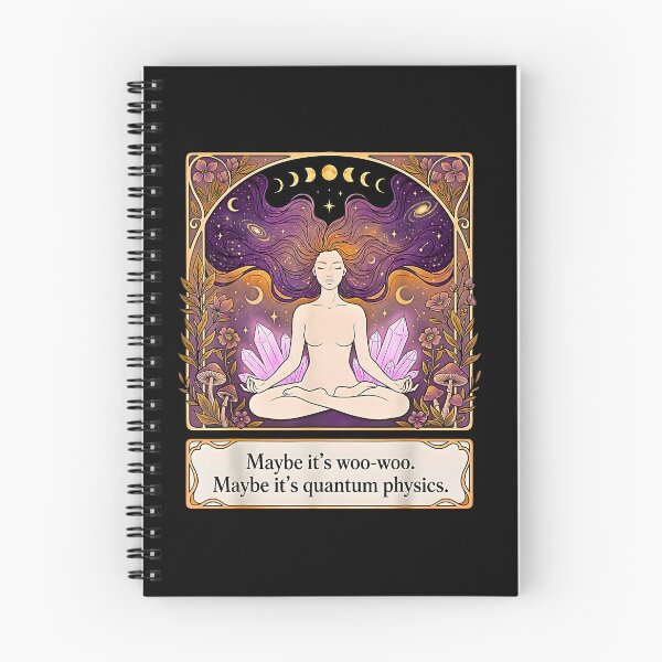 Item preview, Maybe Its Woo Woo Maybe Its Quantum Physics Meditation Yoga Spiritual Woman Humo designed and sold by FerminVigo.