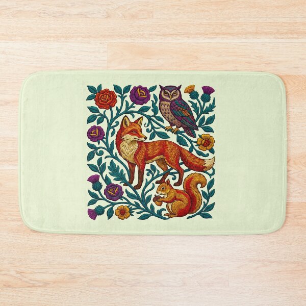 Item preview, Fox and Owl Woodland Rose designed and sold by TeeARTHY.